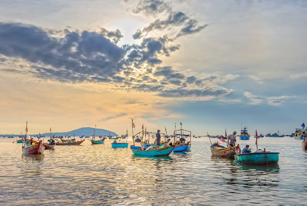 Fishing in Phan Thiet, Vietnam