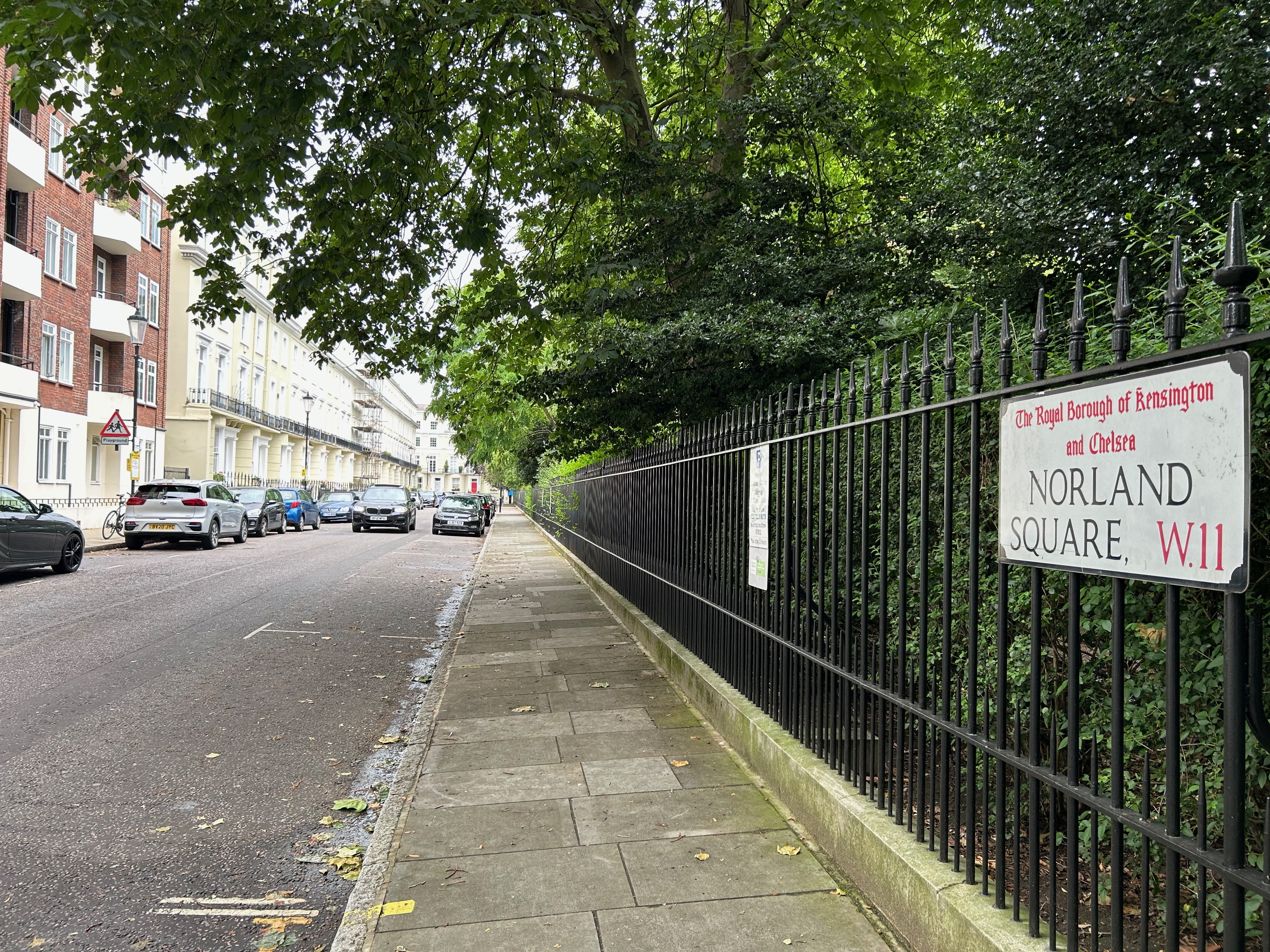 Norland Square off Holland Park Ave