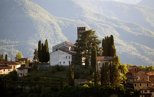 Barga in Garfagnana Region of Italy