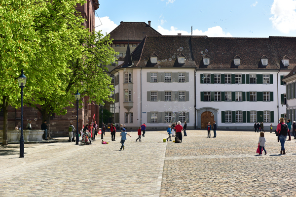 Muensterplatz in Basel, Switzerland