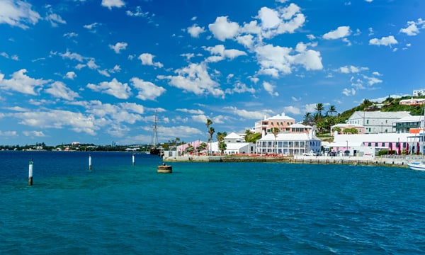 Waterfront in St. George's, Bermuda.
