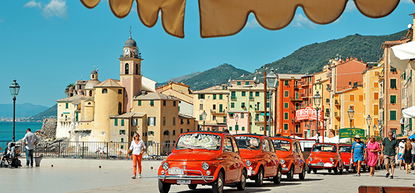 Camogli in the Liguria Region of Italy