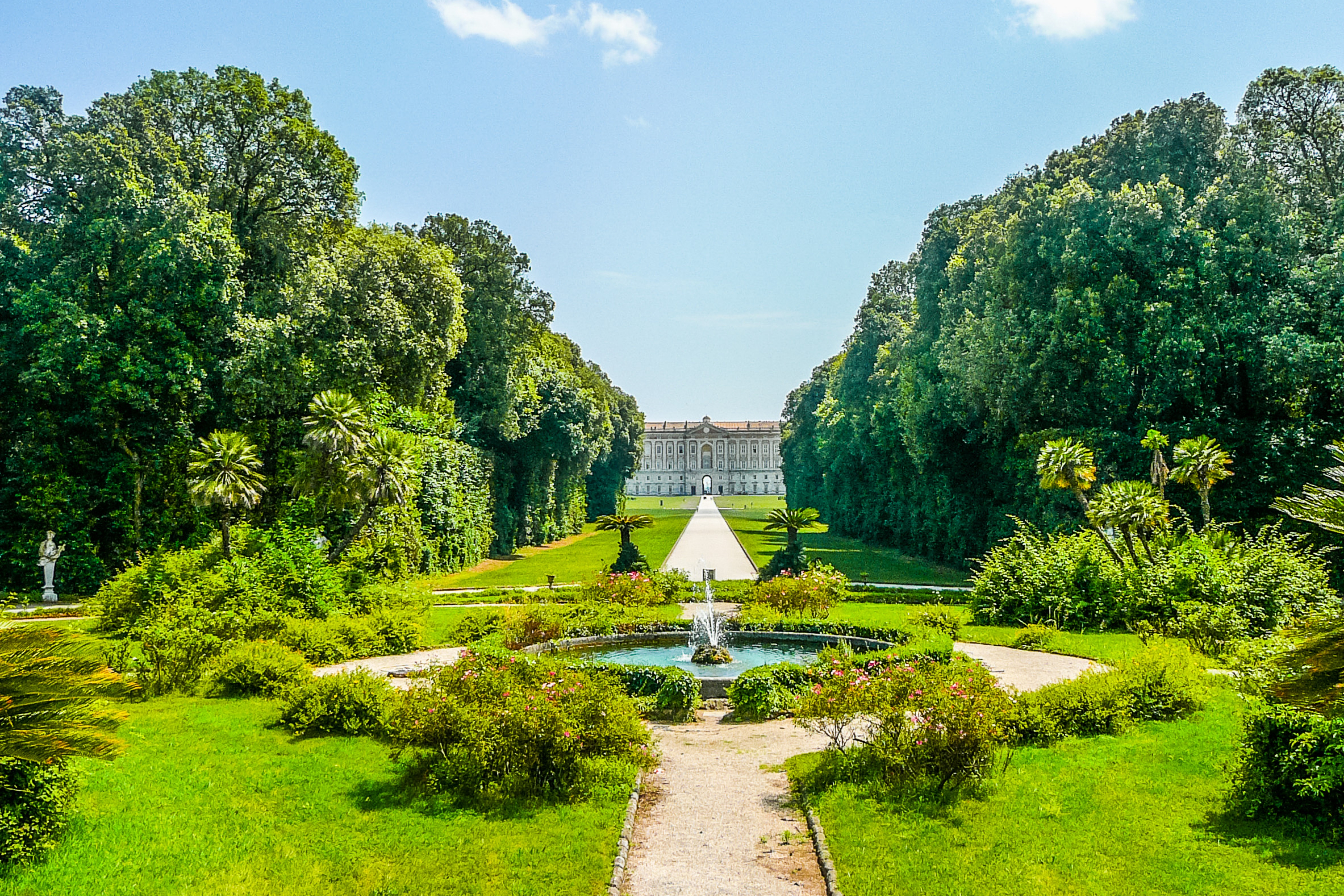 Garden in Caserta, Italy