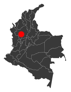 Map Medellin Colombia