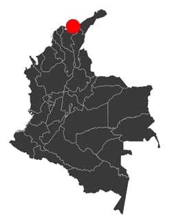Map Santa Marta Colombia