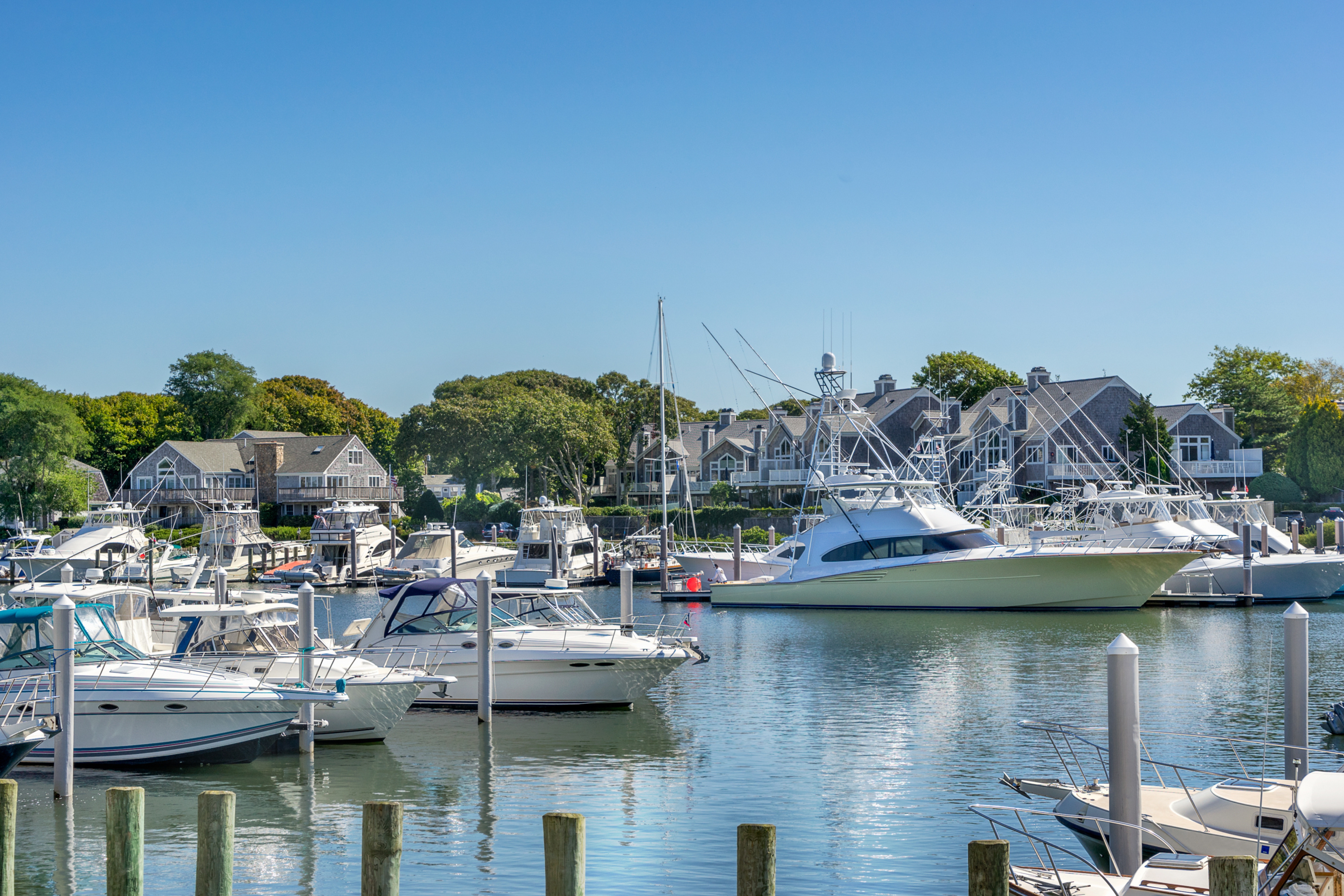 Falmouth Marina on Cape Cod, MA