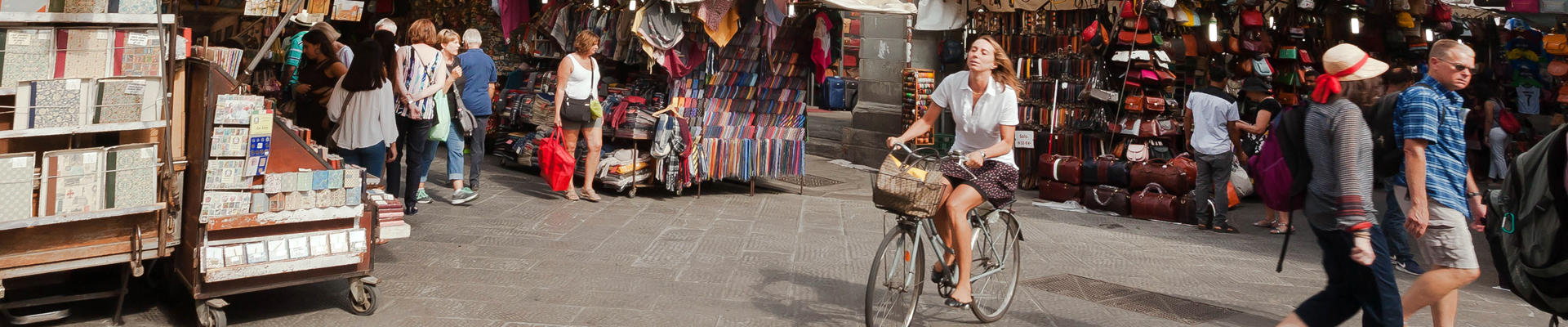 Outdoor Market in Florence, Italy