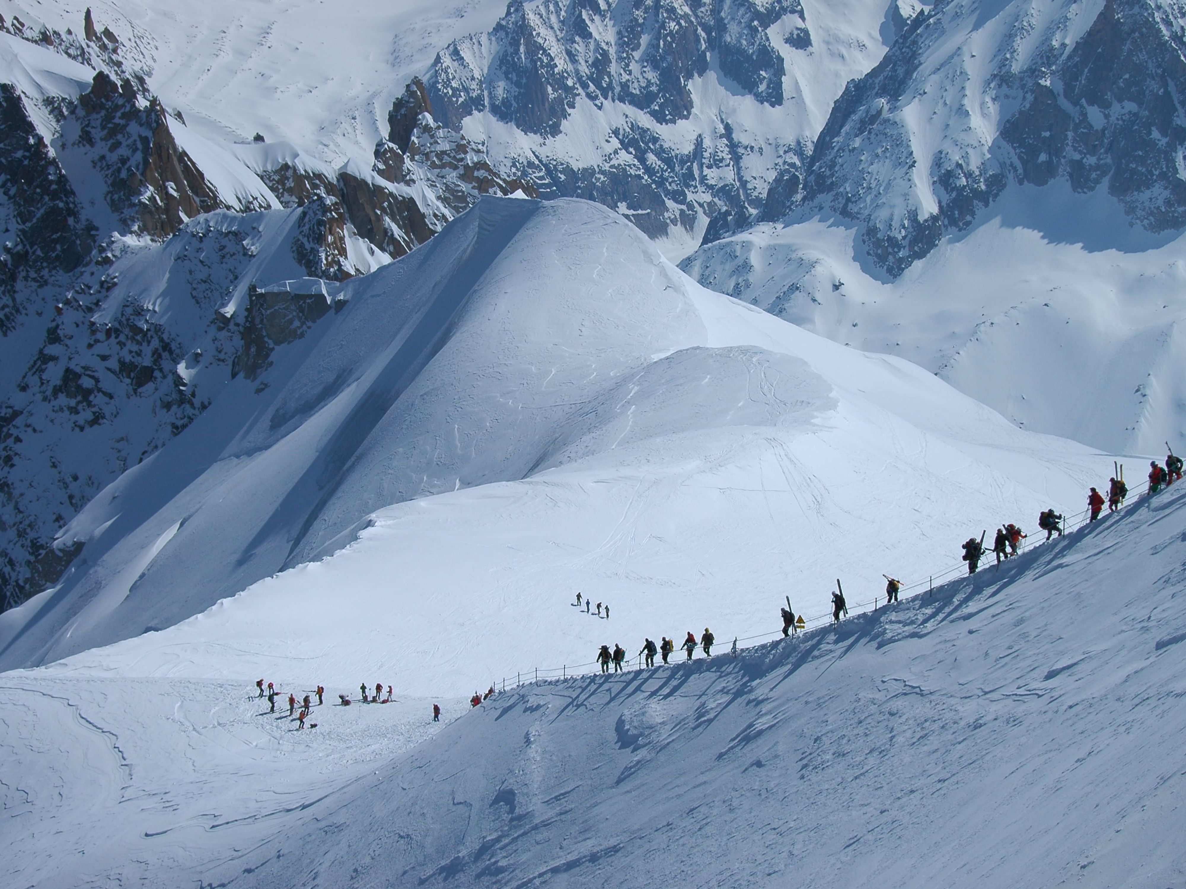 Skiing in Chamonix, France