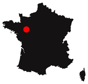 Map Angers France