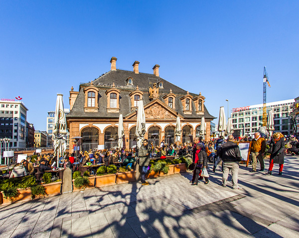 The Hauptwache in Frankfurt, Germany