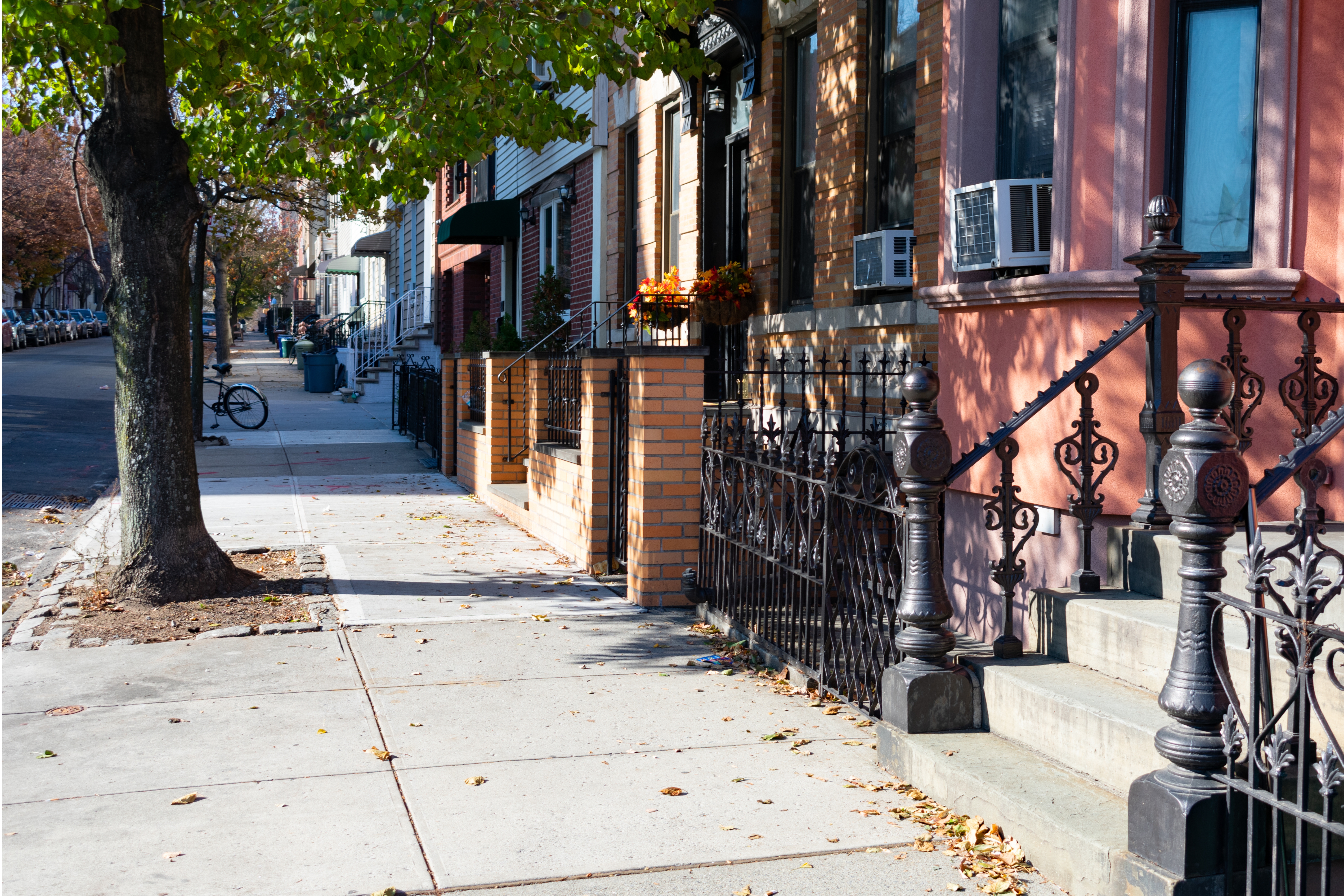 Row Houses in Greenpoint, Brooklyn