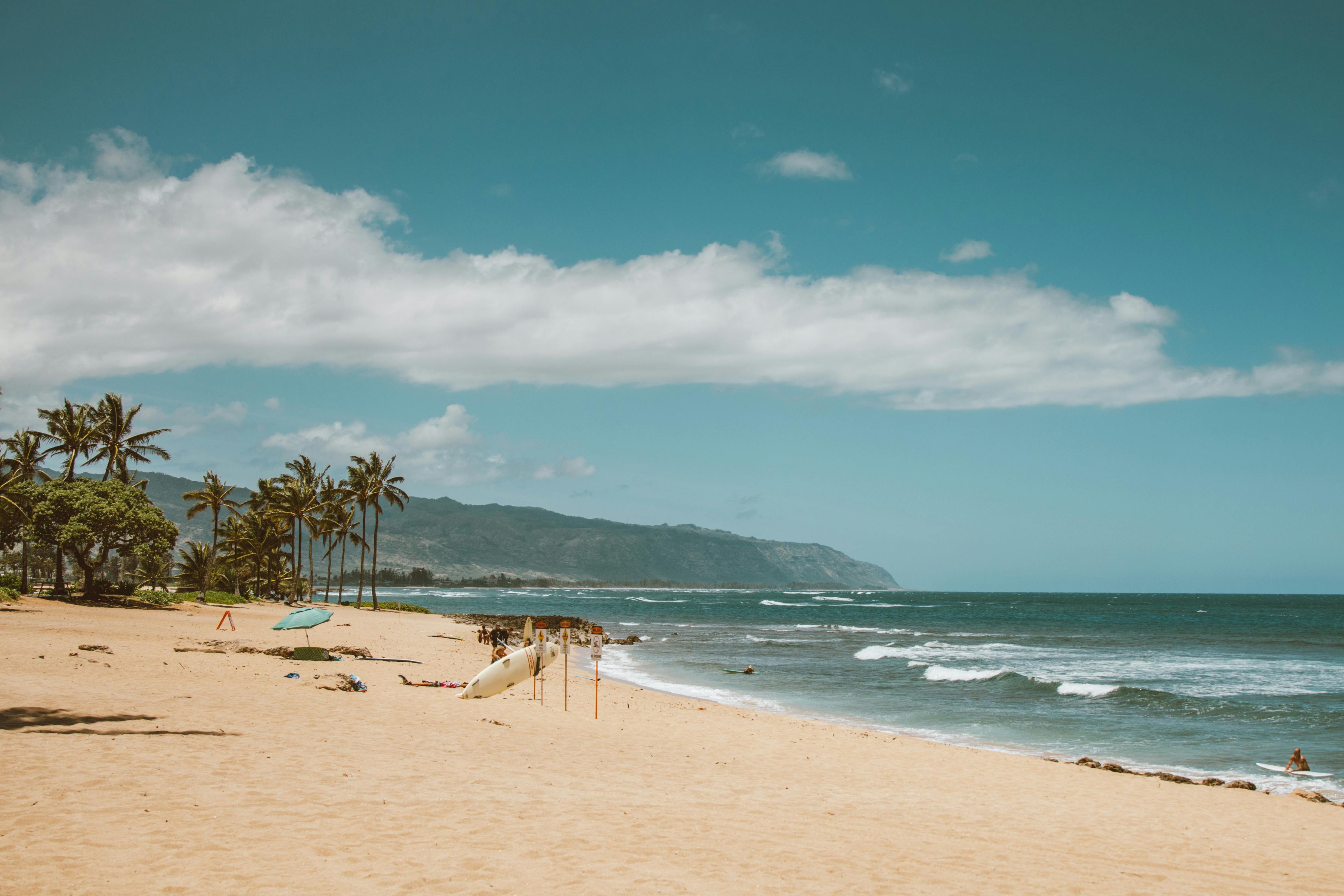 Haleiwa Beach in Hawaii