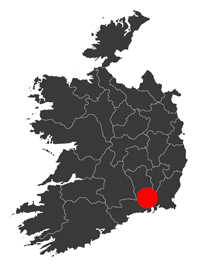 Map of Waterford Ireland