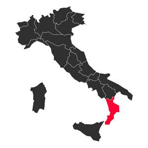 Map Calabria Italy