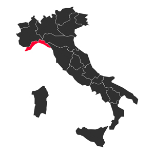 Map Liguria Italy