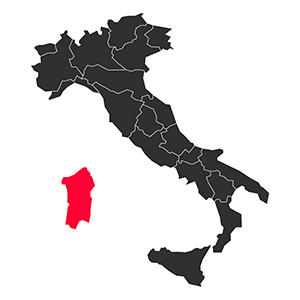 Map Sardinia Italy