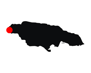 Map Negril Jamaica
