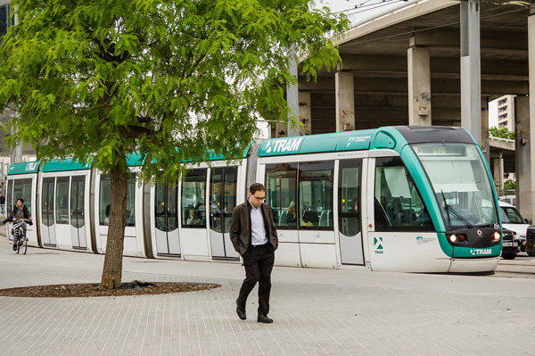 Tram in Barcelona 