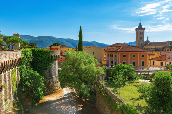 Sarzana in the Liguria Region of Italy