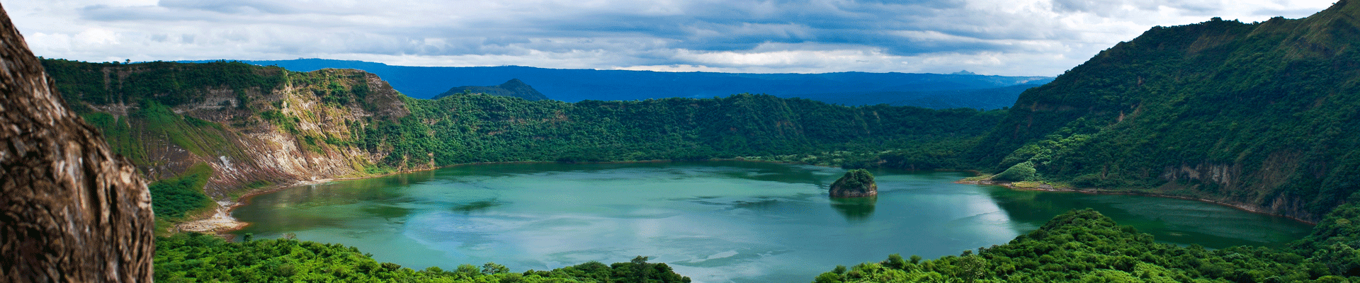 View of Taal Lake from Tagatay, Philippines