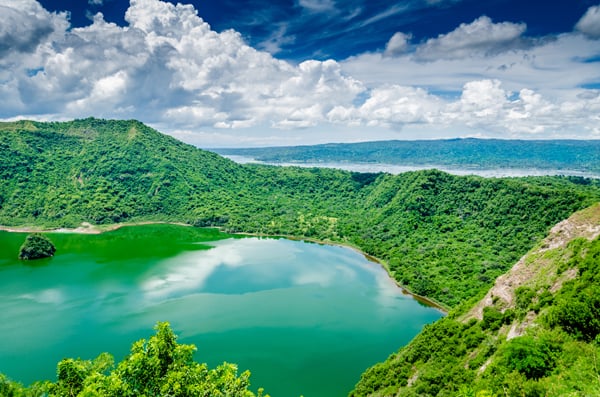View of Taal Lake from Tagatay, Philippines