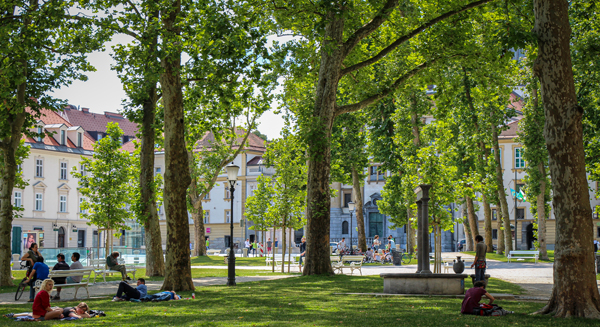 Congress Square in Ljubljana, Slovenia