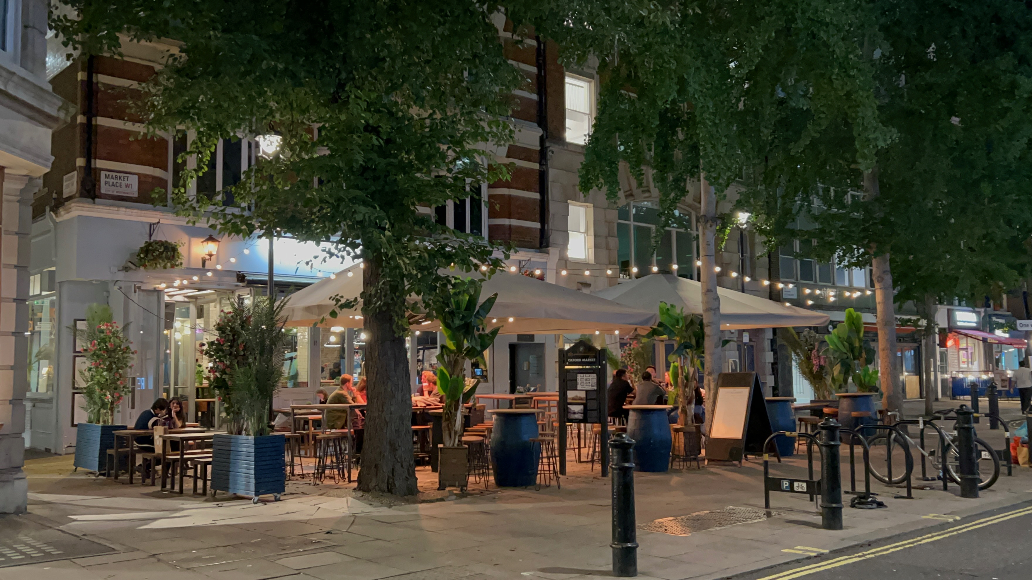 The Oxford Market Restaurant in Fitzrovia