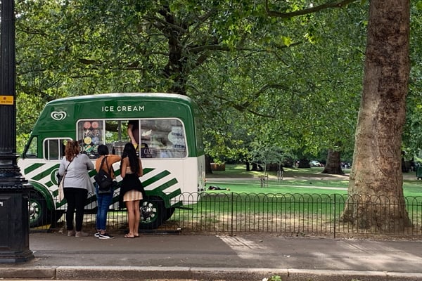 Ice Cream in Hyde Park, London
