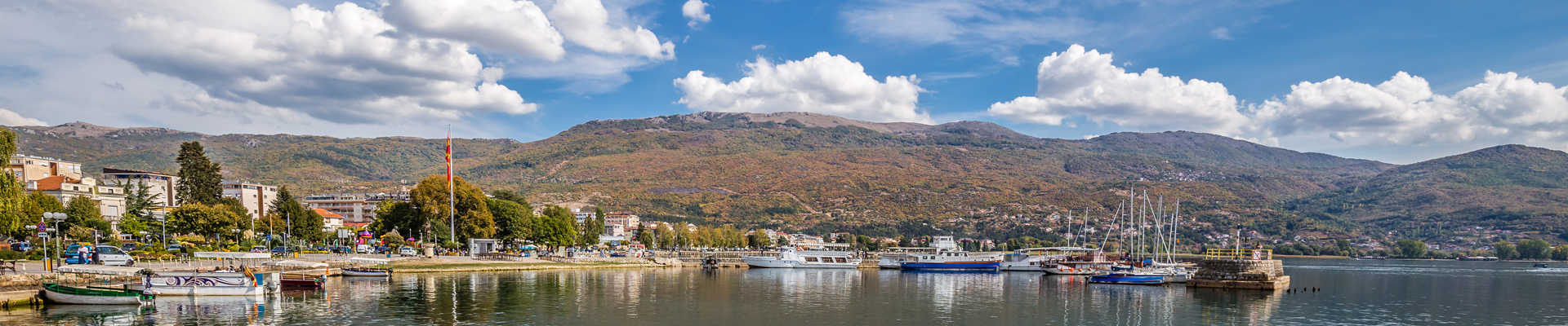 Ohrid Lake in Macedonia, one of the deepest and oldest lakes in the world