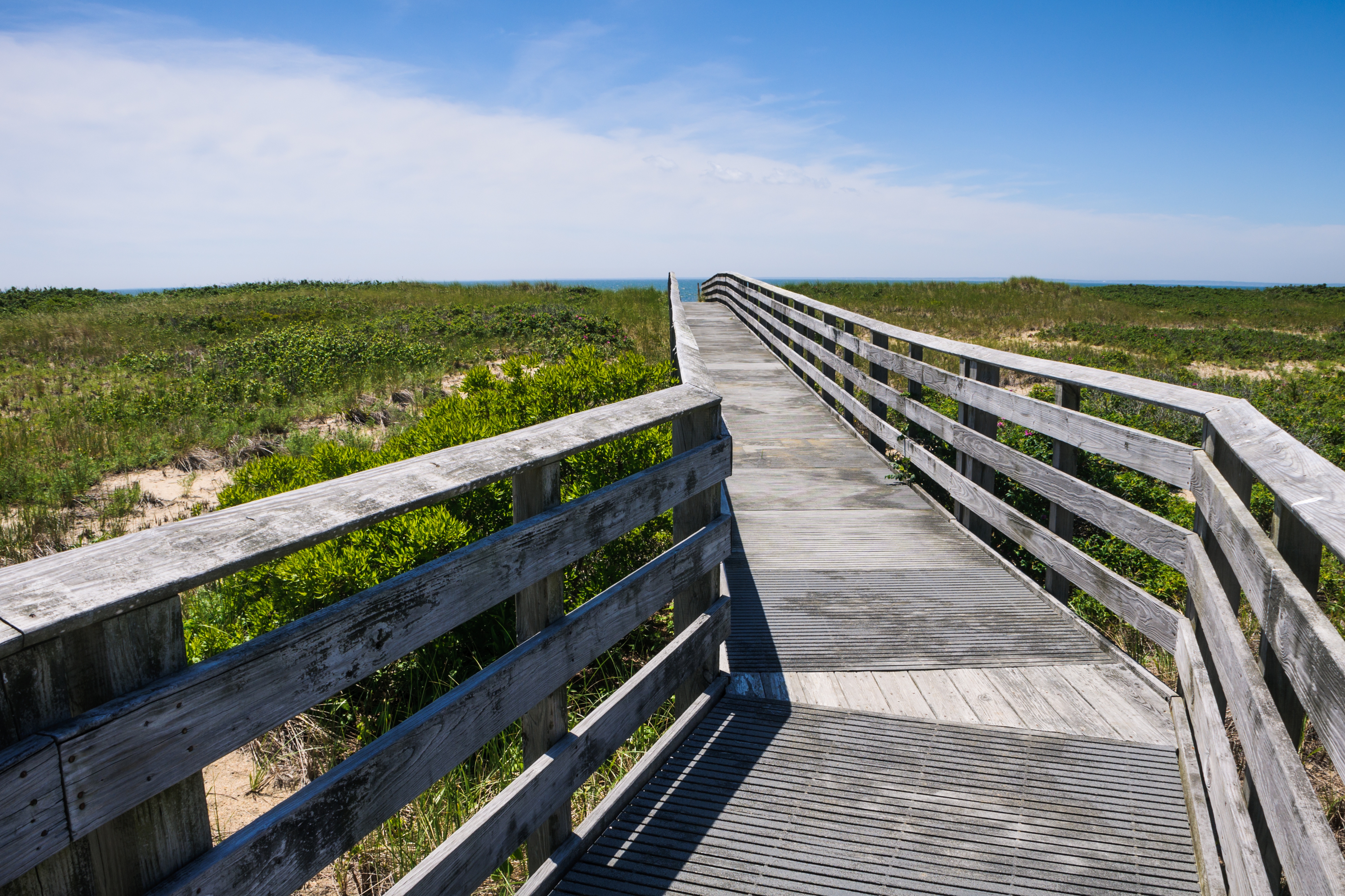 Mashpee Boardwalk on Cape Cod, MA