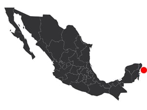 Map Mexico Cozumel