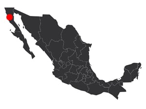 Map Mexico Ensenada