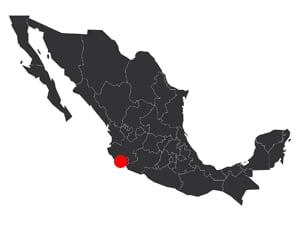 Map Mexico Manzanillo
