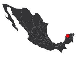 Map Mexico Merida