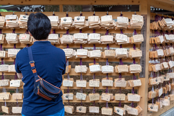 Ema Boards or Japanese Wooden Wishing Boards in Tokyo
