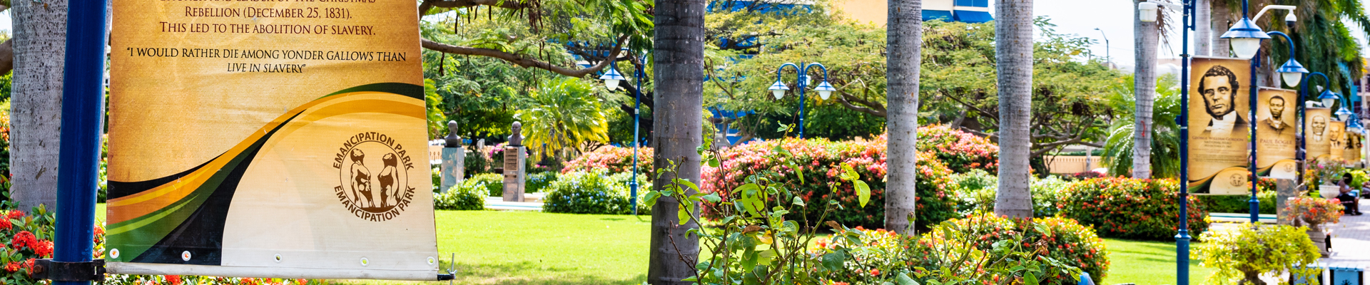 Emancipation Park in Kingston, Jamaica