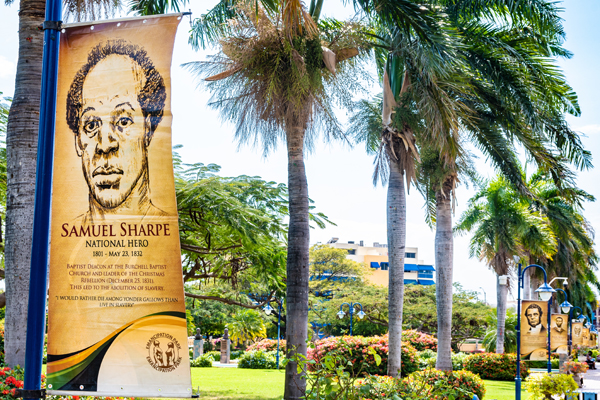 Emancipation Park in Kingston, Jamaica