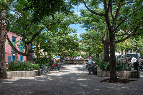 Parque Labastida in Oaxaca, Mexico