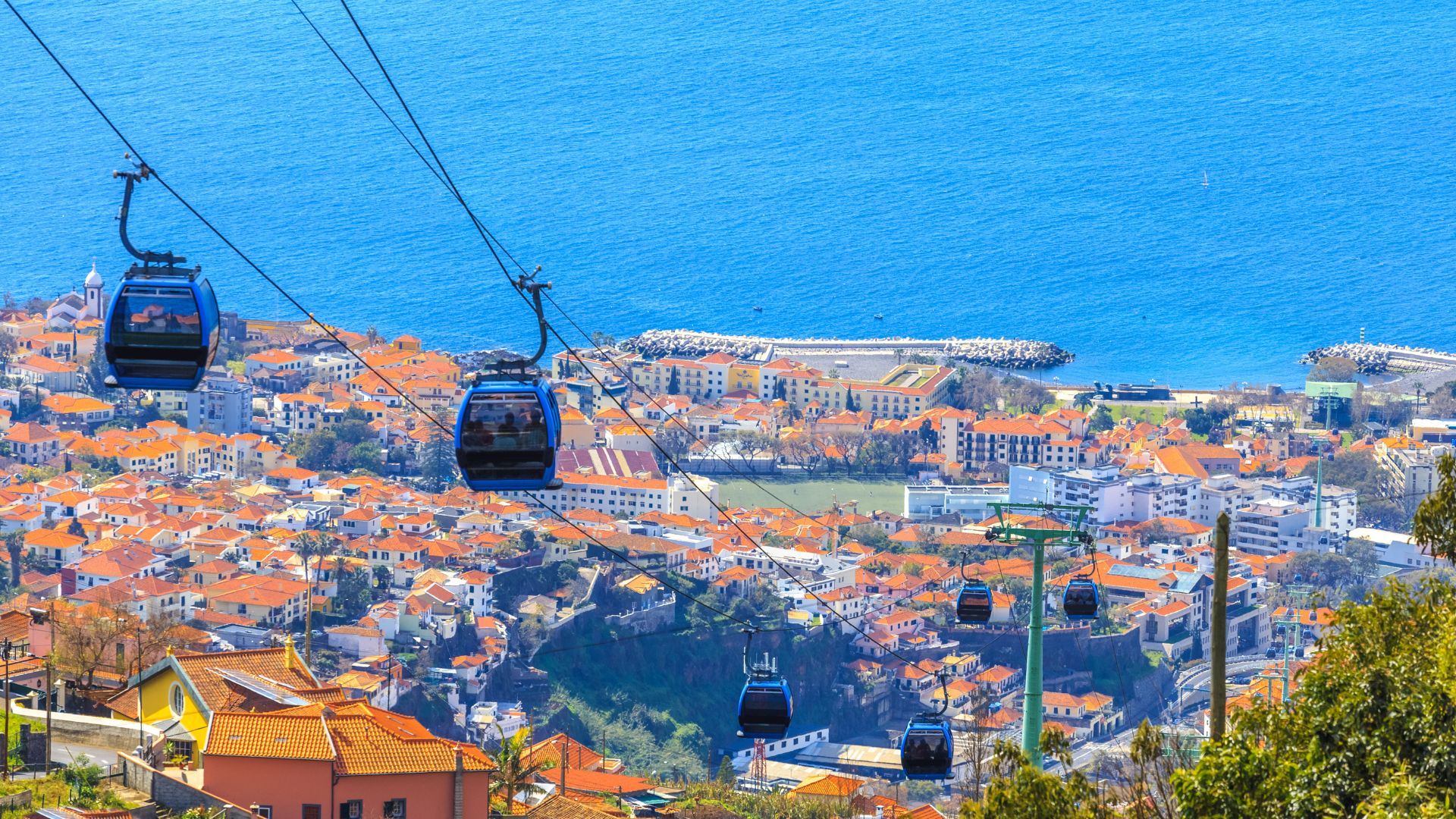 Cable Cars in Funchal, Maderia Island (Portugal)