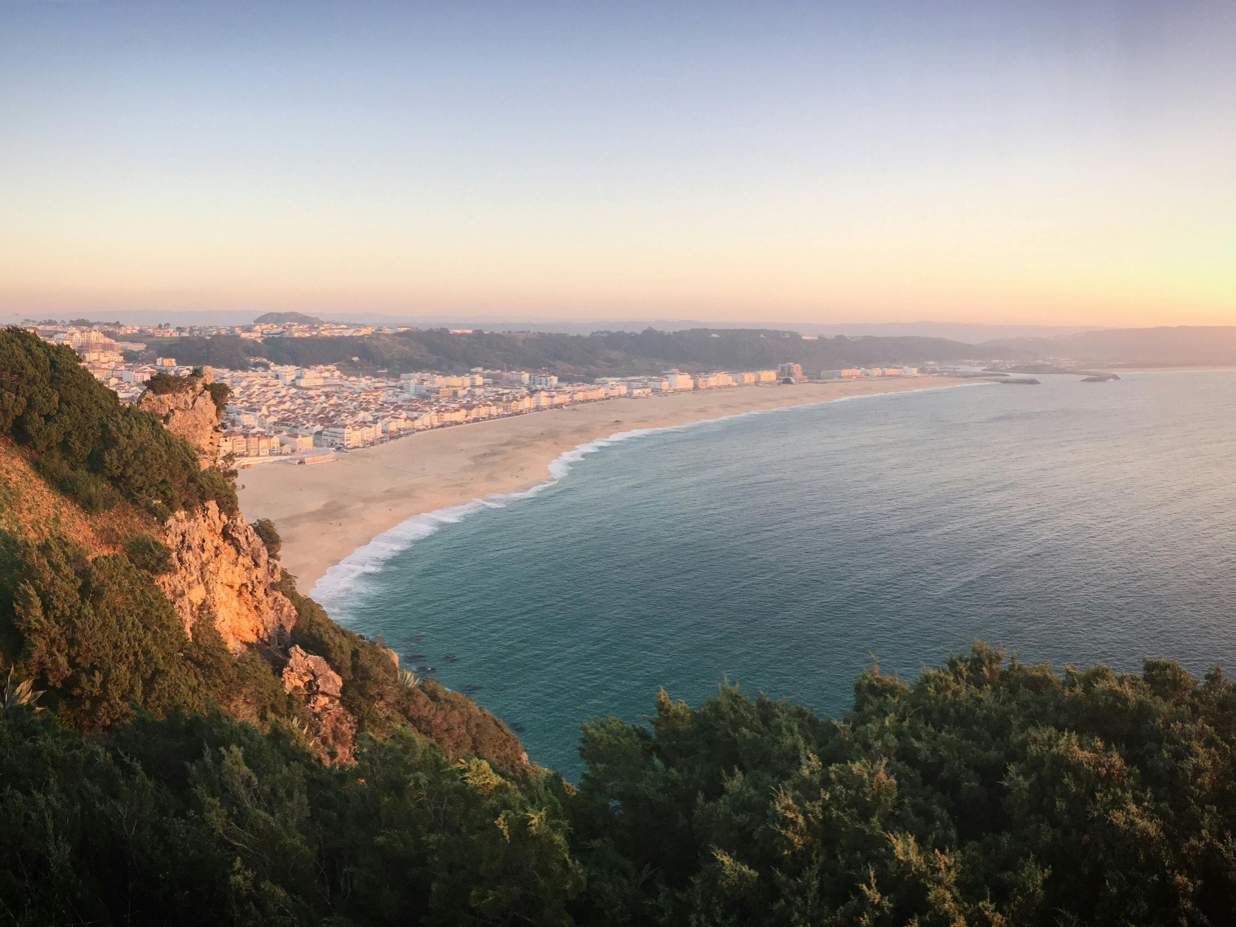 Sunset in Nazare, Portugal