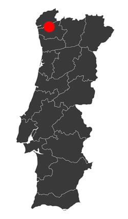 Map Braga Portugal