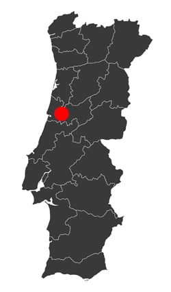 Map Coimbra Portugal