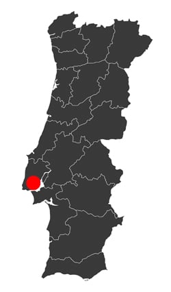 Map Lisbon Portugal
