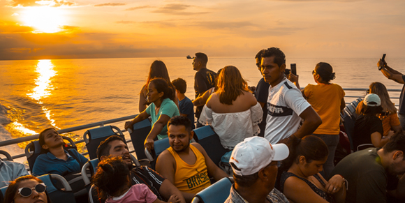 Ferry to Roatan, Honduras