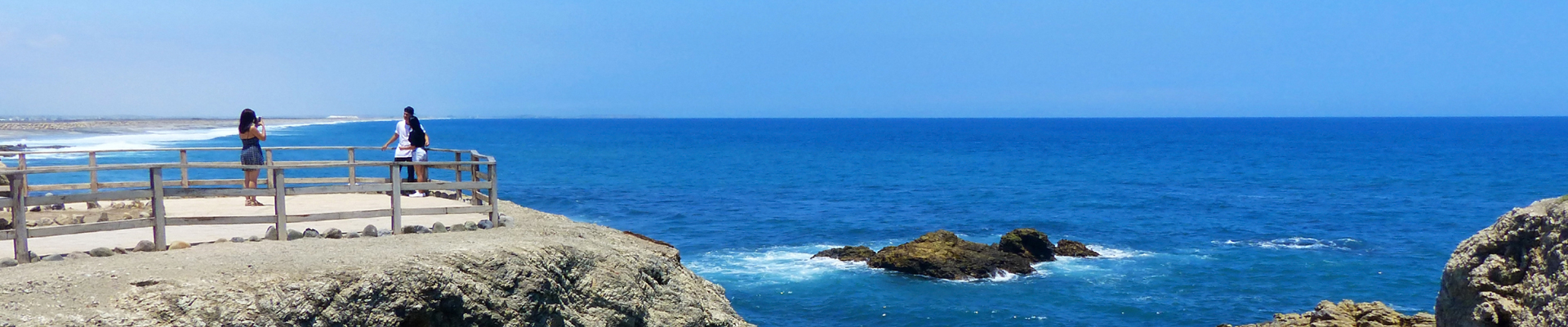 La Chocolatera, the westernmost Point in Ecuador is located in Salinas