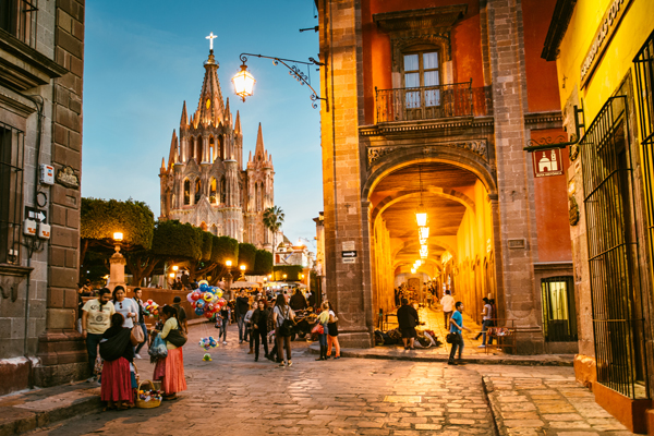 Eveningtime in San Miguel de Allende, Mexico