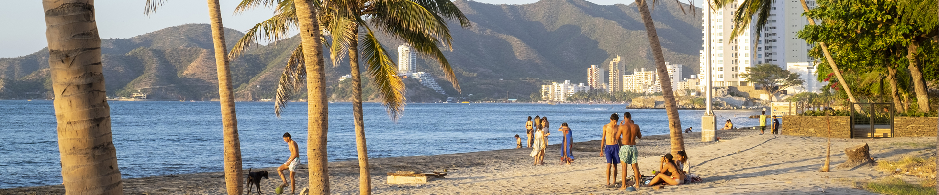 Rodadero Beach in Santa Marta, Colombia