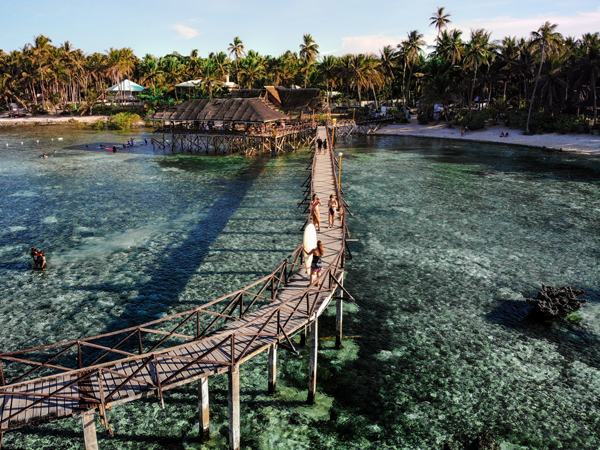 Cloud 9 Pier in Siargo, Philippines