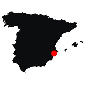 Map Costa Blanca Spain
