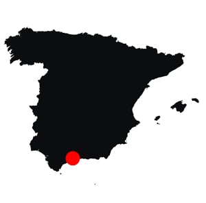 Map Malaga Spain